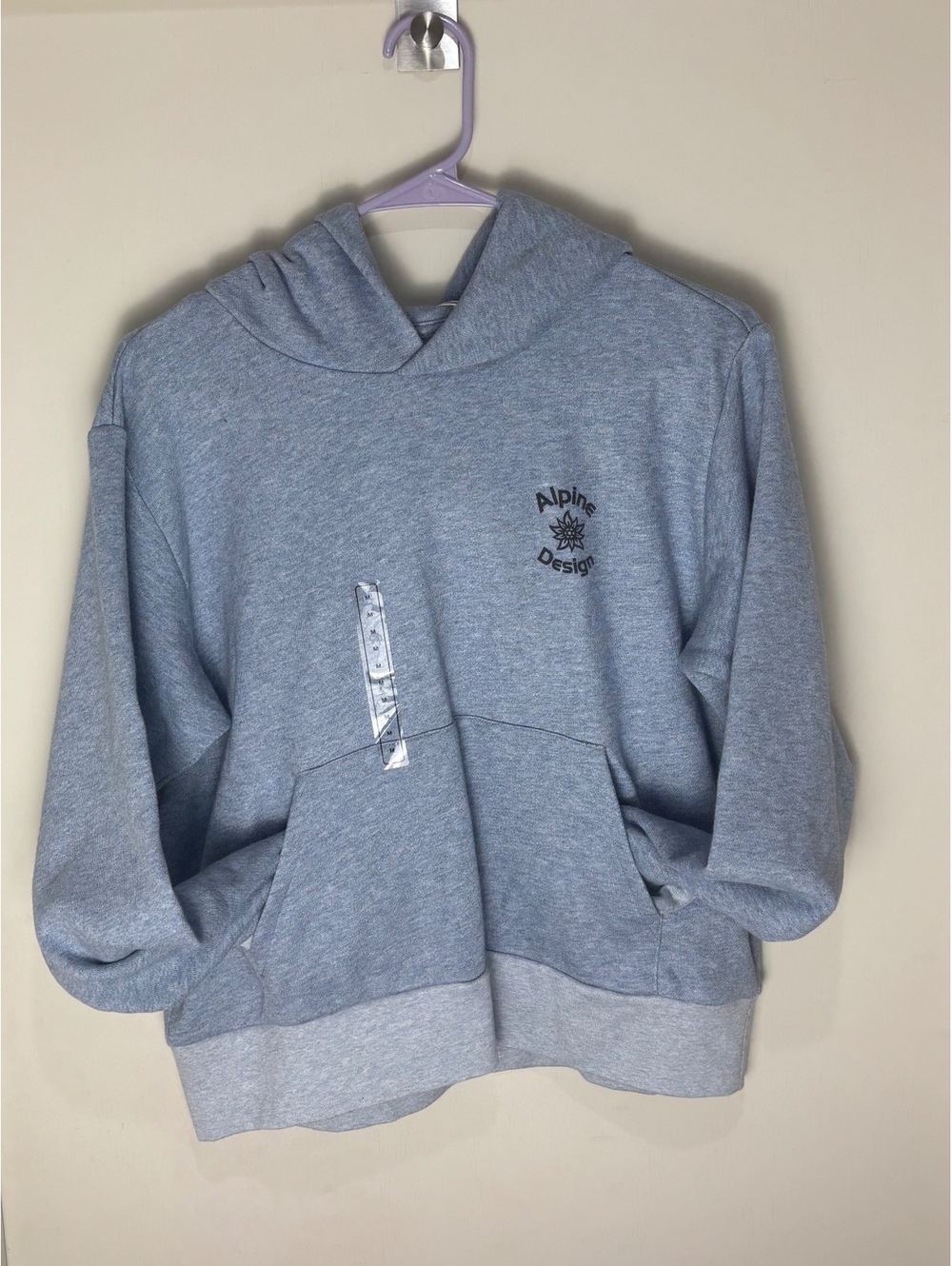 Alpine Design AD Hike Hoodie Blue Heather Pullover Kangaroo Pocket NWT M